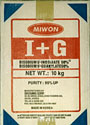 I+G (Disodium 5 -Inosinate + Disodium 5 -Guanylate) เป็นสารเสริมกลิ่นรส  มีคุณสมบัติในการเสริมกลิ่นรสที่หลากหลาย  ปรับรสเค็ม หวาน และลดรสที่ไม่ต้องการ ละลายได้ดีในน้ำ ใช้ทดแทนในอัตราที่น้อยกว่าผงชูรส 50-100 เท่า บรรจุ 10 กก./กล่อง